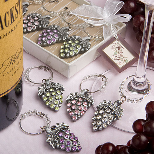 Grape Design Wine Charms