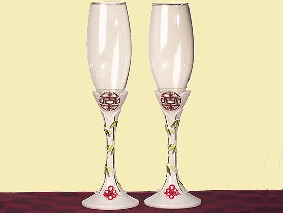 Double Happiness Collection Toasting Flutes