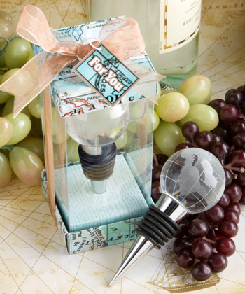 Glass Globe Design Wine Bottle Stopper