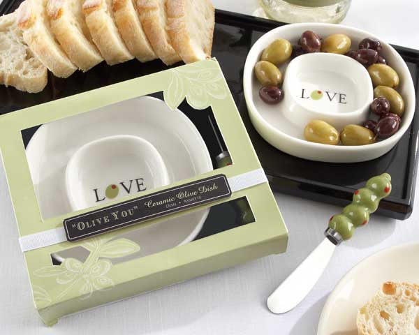 "Olive You” Olive Tray and Spreader