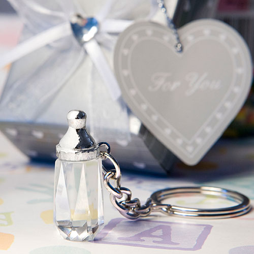 Choice Crystal Collection Baby Bottle Design Key Chain