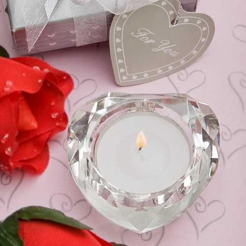 Choice Crystal Collection Heart Candle
