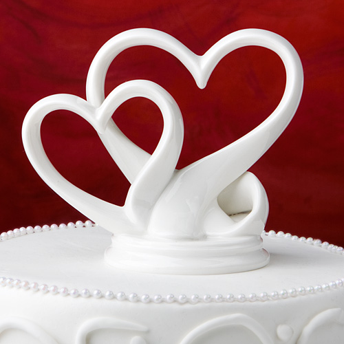 Hearts Design Cake Topper