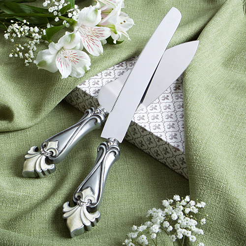 Fleur de Lis Collection - Cake Knife and Server Set