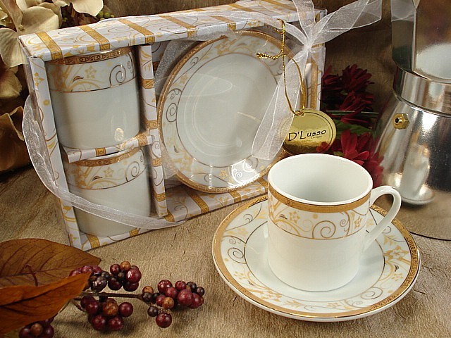 Espresso Set for Two-Gold