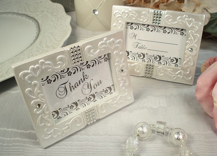 Bling Lace Design Deluxe Placecard Frame