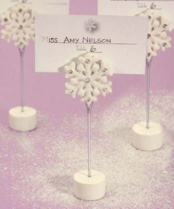 Snowflake Place Card/Photo Holders