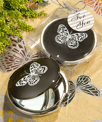 Elegant Reflections Collection Butterfly Mirror Compact