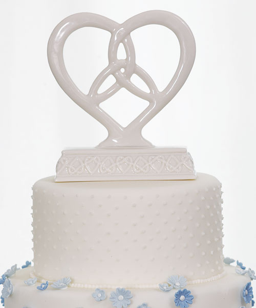 Heart Framed Trinity Knot Cake Topper