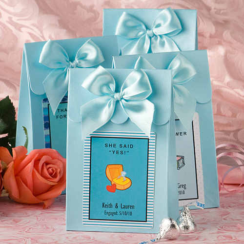 Blue “Delivered with Love” Boxes