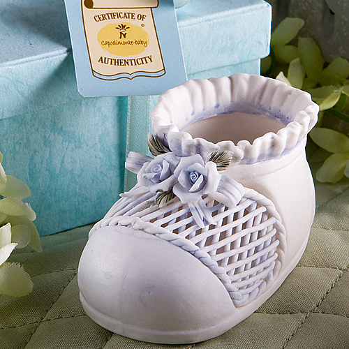Capodimonte Collection Blue Baby Bootie