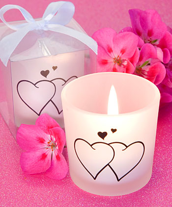Favour Saver Collection Snuggling Heart Themed Candles