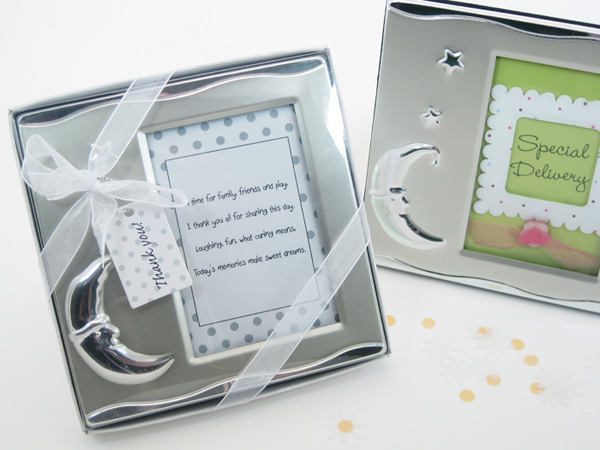 "To the Moon" Brushed Photo Frame in Gift Box