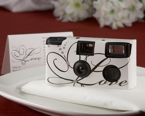 Love Disposable Wedding Camera w/Table Card (White)