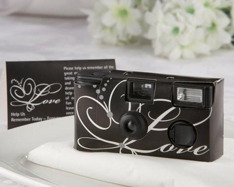 Love Disposable Wedding Camera w/Table Card (Black)