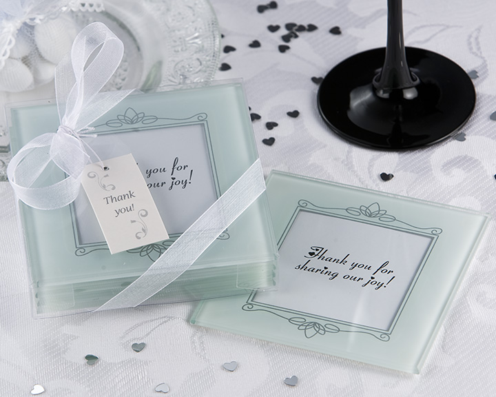 "Memories Forever" Frosted Glass Photo Coaster (Set of 4)