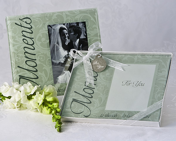 "Moments..." Glass Photo Frame Favor