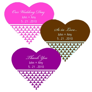 Heart Shaped Personalized Labels