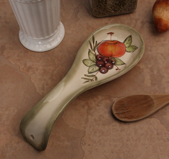 Apple and Grape Spoon Rest