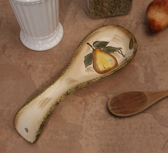 Pear Design Spoon Rest