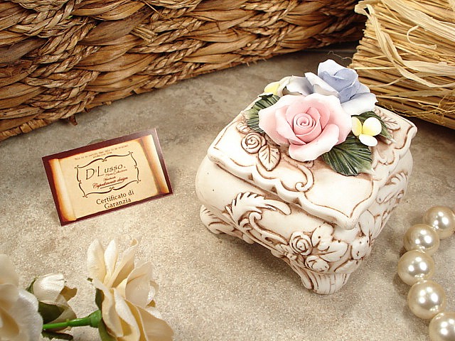 Square Roses Capo Trinket Box