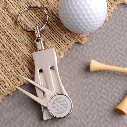 Stainless Steel Keychain/Golf Divot Tool/Ball Marker