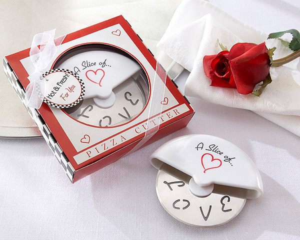 "A Slice of Love" Stainless-Steel Pizza Cutter
