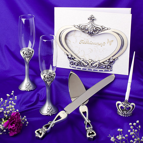 Royal Wedding Collection of Crown Design Wedding Day Accessories