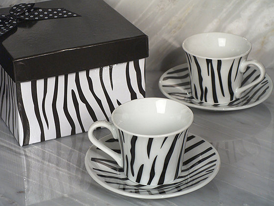 Stylish Espresso Coffee Collection-Zebra Design
