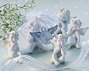 "Little Angel" Cherub Figurine Favours (Set of 4)